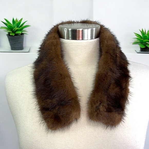 Genuine Mahogany Mink Collar - Picture 7 of 16